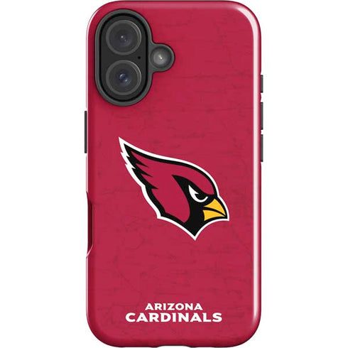 NFL Arizona Cardinals Distressed iPhone 16 Plus Impact Case